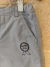 Load image into Gallery viewer, Lovely French Dusky Blue Trousers with Bicycle Motif - 3 Years
