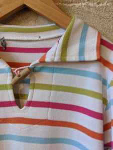 Le Petit Breton Candy Striped Toggle Smock - 9 Years