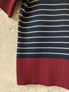 Vintage Merino Wool Striped Jumper - 9 Years