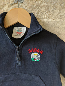 Babar Sweatshirt with Kangaroo Pocket - 3 Months