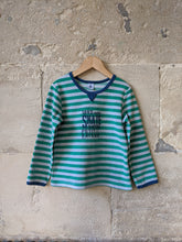 Load image into Gallery viewer, Petit Bateau Soft Skate Striped Velour Top - 6 Years
