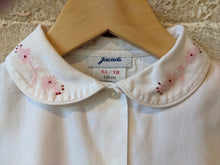 Load image into Gallery viewer, Jacadi French Vintage Cotton Blouse with Pretty Peter Pan Collar - 6 Years
