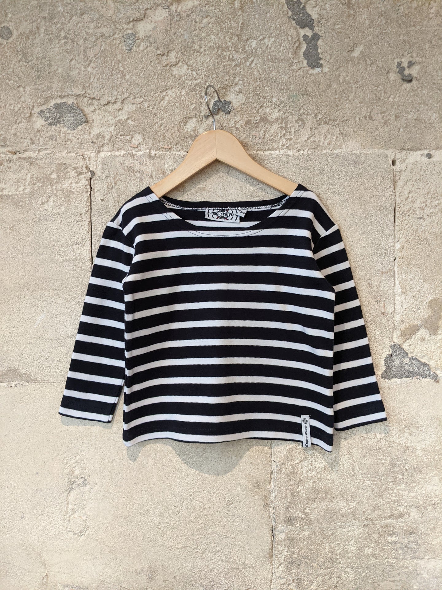 Classic Soft Cotton Breton Striped Marinière - 6 Years