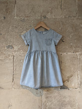 Load image into Gallery viewer, Wonderful Hickory Striped Soft Denim Dress - 4 Years
