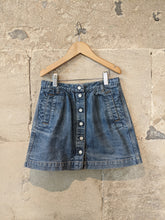 Load image into Gallery viewer, Classic Petit Bateau Denim Skirt - Age 8
