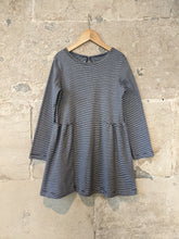 Load image into Gallery viewer, Classic Soft Striped Petit Bateau Dress - 8 Years

