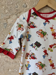 Powell Craft Vintage Style Red Romper - 12 Months
