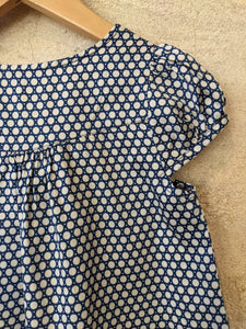 French Silky Cotton Geo Print Summer Dress - 5 Years