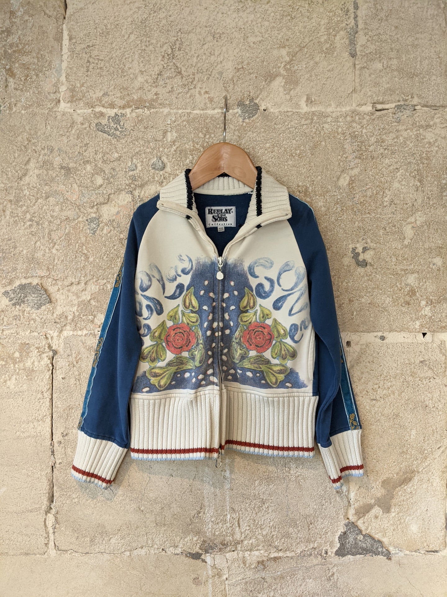 We Are Replay reversible bomber jacket with embroidery