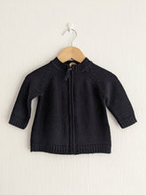 Load image into Gallery viewer, Dark Navy Bout&#39;Chou Soft Cardigan - 6 Months
