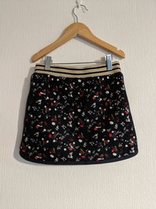 Petit Bateau Berry Skirt with Sparkly Waistband - 7 Years