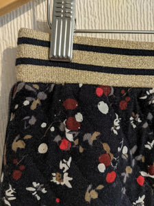 Petit Bateau Berry Skirt with Sparkly Waistband - 7 Years