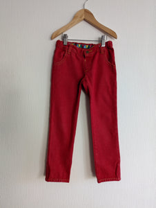 Tootsa Macginty Red Jeans with Panda Pocket - 5 Years