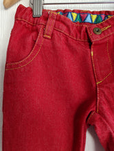 Load image into Gallery viewer, Tootsa Macginty Red Jeans with Panda Pocket - 5 Years
