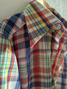 French Vintage Super Soft & Comfy Plaid Shirt - 6 Years