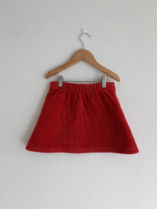 Sucre d'Orge Red Quilted Vintage Skirt - 6 Years