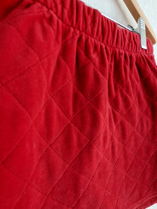 Sucre d'Orge Red Quilted Vintage Skirt - 6 Years