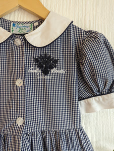 French Blue Gingham Dress - 3 Years