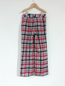 Fabulous Flared Vintage Plaid Trousers - 9 Years