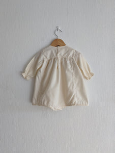 Beautiful Smocked Spring Chick Brushed Cotton Romper - 9 Months