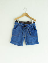 Load image into Gallery viewer, Tootsa Macginty Paperbag Denim Shorts - 8 Years
