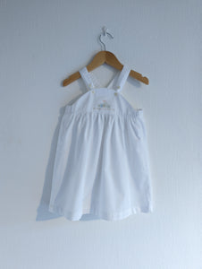 Petit Bateau White Cotton Summer Dress - 18 Months