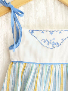 Sweet French Pastel Summer Dress - 6 Months