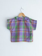 Load image into Gallery viewer, Amazing Vintage Plaid Boxy Fit Blouse - 6 Years
