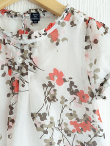 Pretty Light Cotton French Floral Tunic - 5 Years