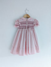Load image into Gallery viewer, Pretty Pink 1960s Handmade Smocked Dress - 2 Years
