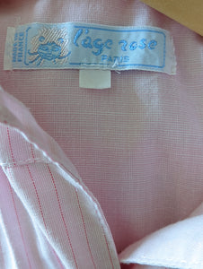 Sweet Parisian Striped Cotton Coat & Bonnet - 18 Months