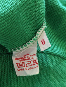 Vintage Soft Green Danish Roll Neck - 7 Years