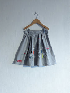 Pretty Pale French Grey Skirt - 8 Years