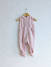 Load image into Gallery viewer, Marèse Soft Pink Velour Babygrow - 6 Months
