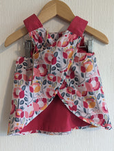 Load image into Gallery viewer, Amazing French Retro Print Reversible Bib Top - 6 Months
