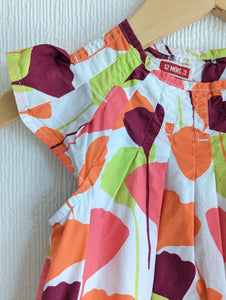 Gorgeous French Floral Print A-Line Summer Dress - 12 Months