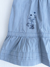 Load image into Gallery viewer, French Dusky Blue Pinafore Dress - 12 Months
