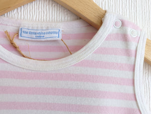 Little White Company Striped Tee Shirt Dress - 18 Months