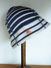 Load image into Gallery viewer, Petit Bateau Breton Striped Beanie - 12 Months
