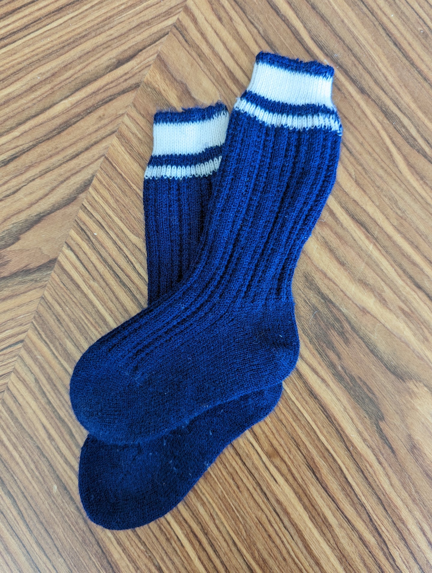 Old School Navy Socks - 3 Months