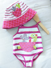 Load image into Gallery viewer, Fabulous French Swimsuit and Summer Hat Set - 2 Years
