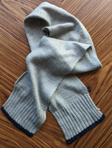 Grey Knit Toddler Scarf - 12 Months