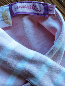 Moussaillon Pink Striped Baby Scarf
