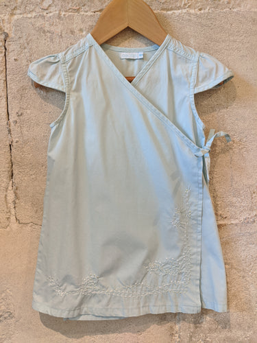 Pretty Pale Blue Preloved Baby Wrap Dress Obaibi