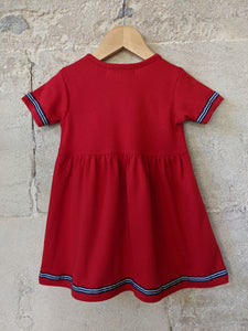 Beautiful Vintage Red Sail Boat Dress - 12 Months