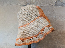Load image into Gallery viewer, Fabulous French Crocheted Vintage Straw Hat 4-6 Years
