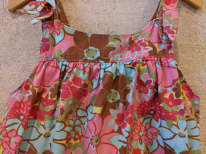 OshKosh Vintage Bright Floral Dress - 12 Months