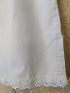 Stunning French Antique Cotton Nightdress with Lace Trim 3 Years